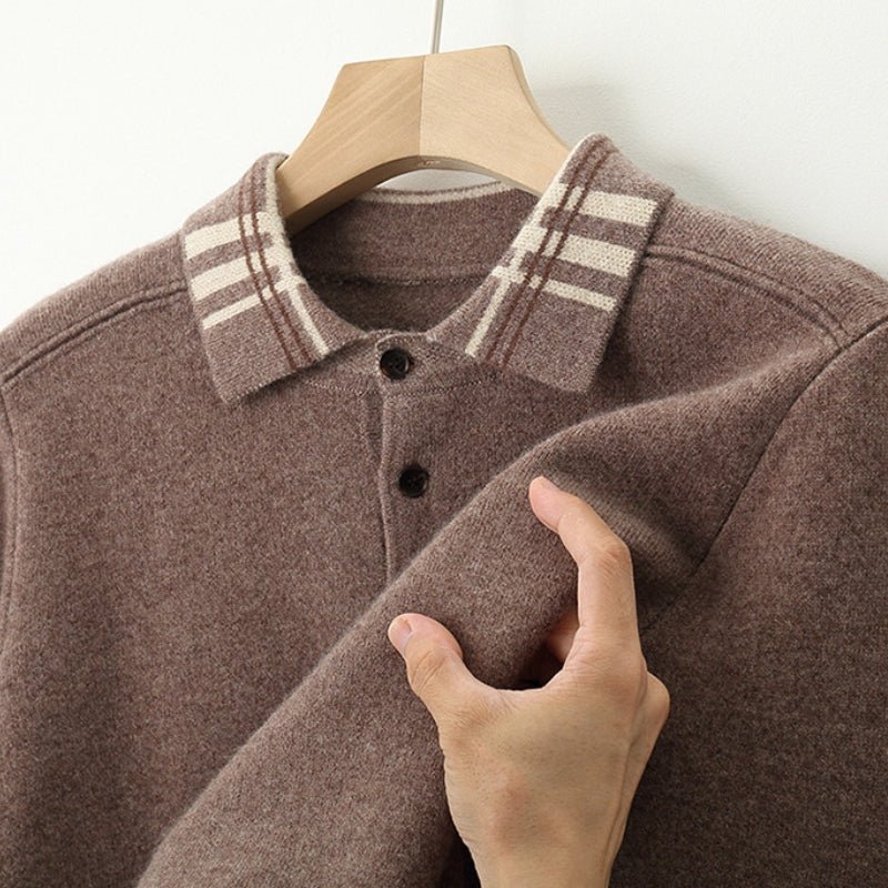 Barron – Wool Polo Sweater - Hilltop Nord