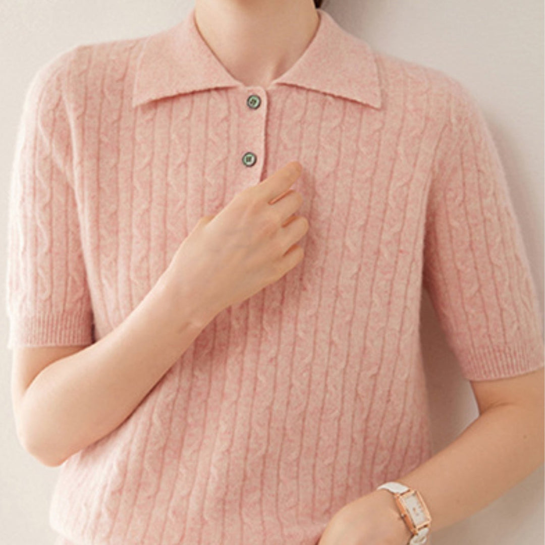 Solstice – Cashmere Wool Polo - Hilltop Nord