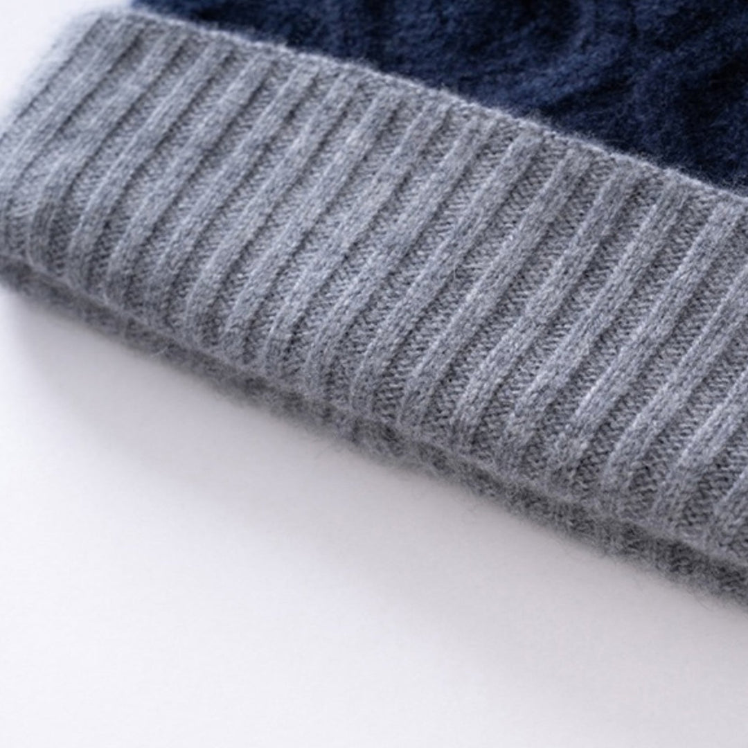 DiamondDrift – Cashmere Wool Beanie - Hilltop Nord