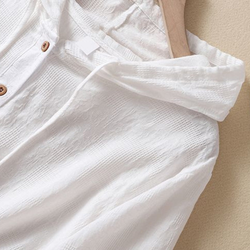 Virelle – Linen Blouse Hoodie