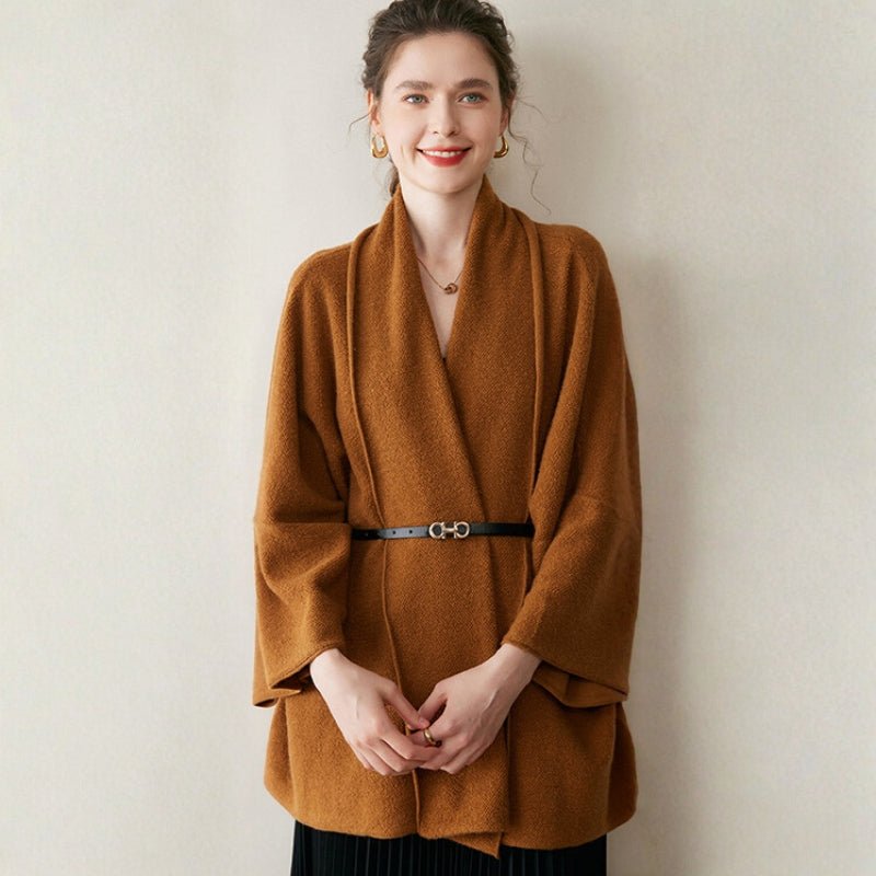 Valeharbor – Cashmere Wool Shawl Coat - Hilltop Nord