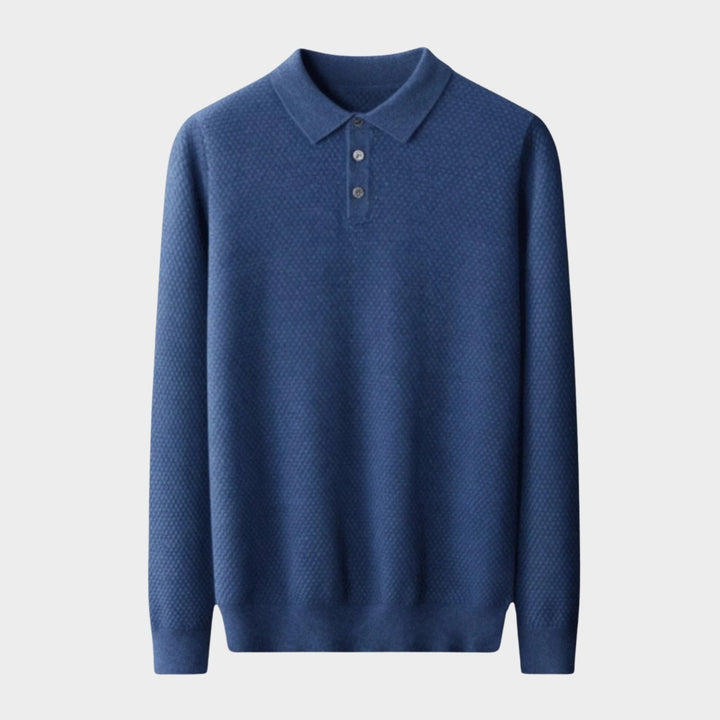 Orion – Cashmere Wool Knit Polo - Hilltop Nord