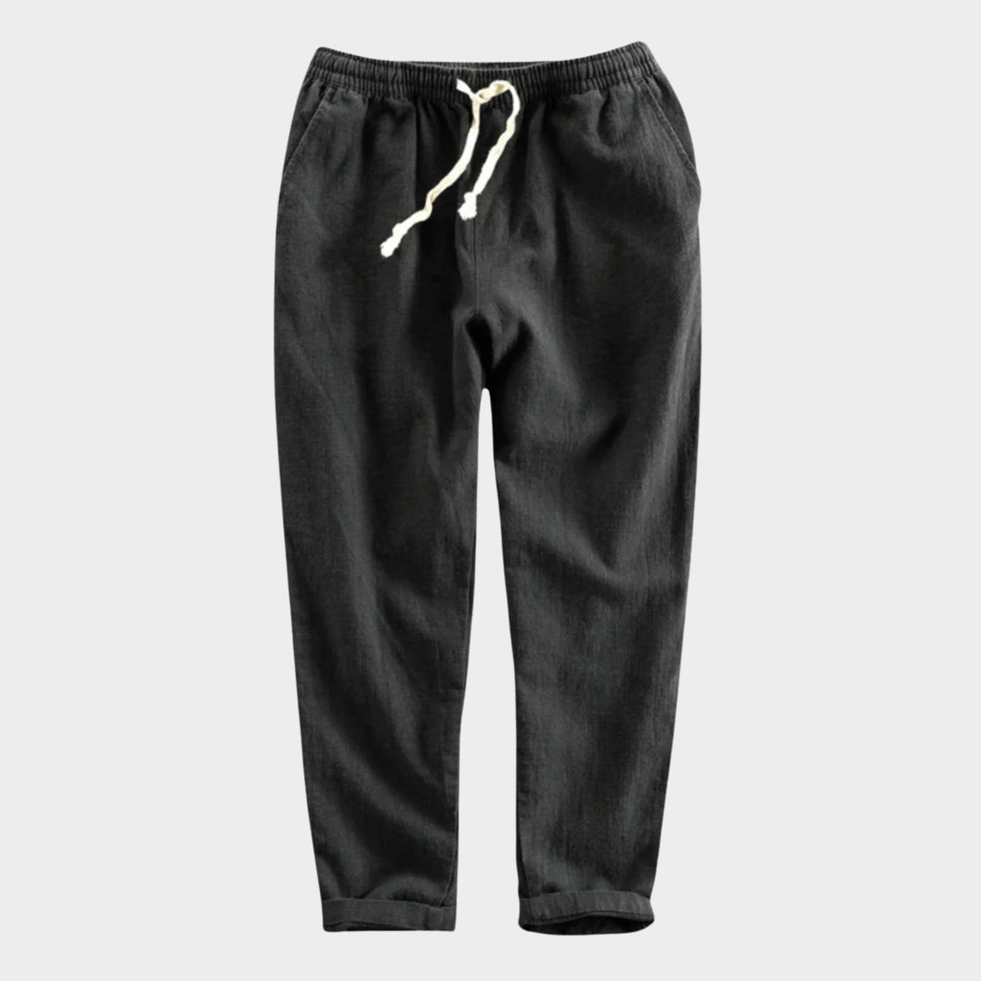 Rivo – Ramie Cropped Pants - Hilltop Nord