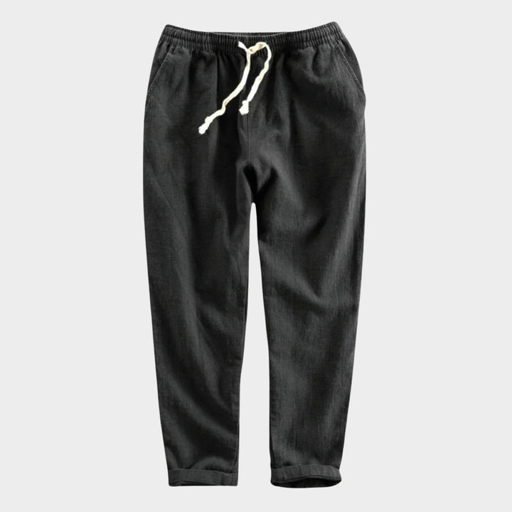 Rivo – Ramie Cropped Pants - Hilltop Nord