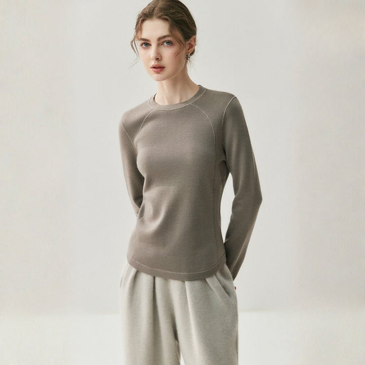 Brooklane – Wool Long - Sleeve Top - Hilltop Nord