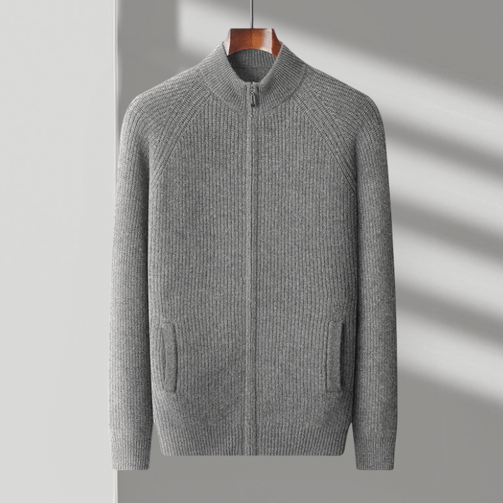 Northwood - Cashmere Wool Ribbed Jacket - Hilltop Nord