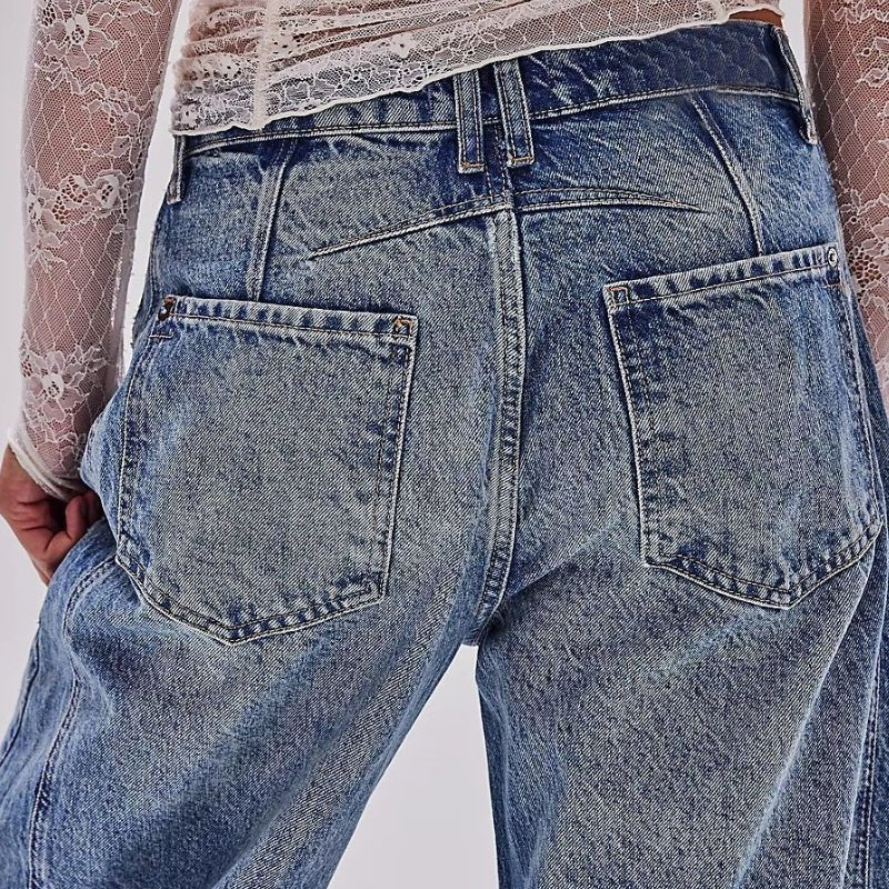 Valentina - Mid - Rise Barrel Jeans - Hilltop Nord