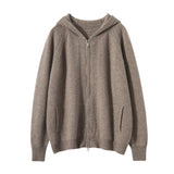 Galespire – Cashmere Wool Hooded Cardigan - Hilltop Nord
