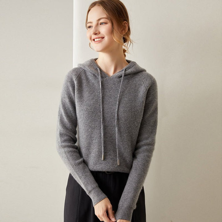 Fiora – Cashmere Hoodie - Hilltop Nord