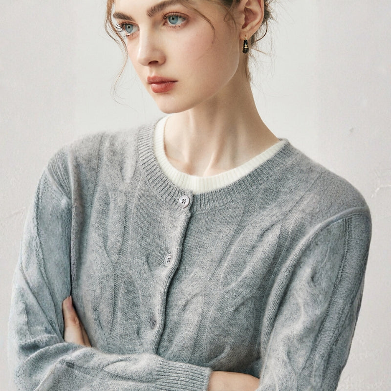 Ridgecable – Cashmere Wool Cardigan