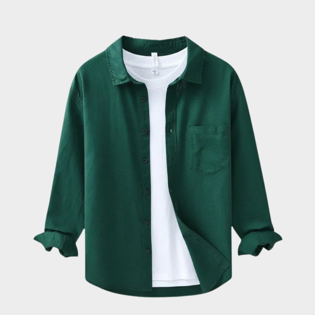 Coastline - Linen Button - Up - Hilltop Nord