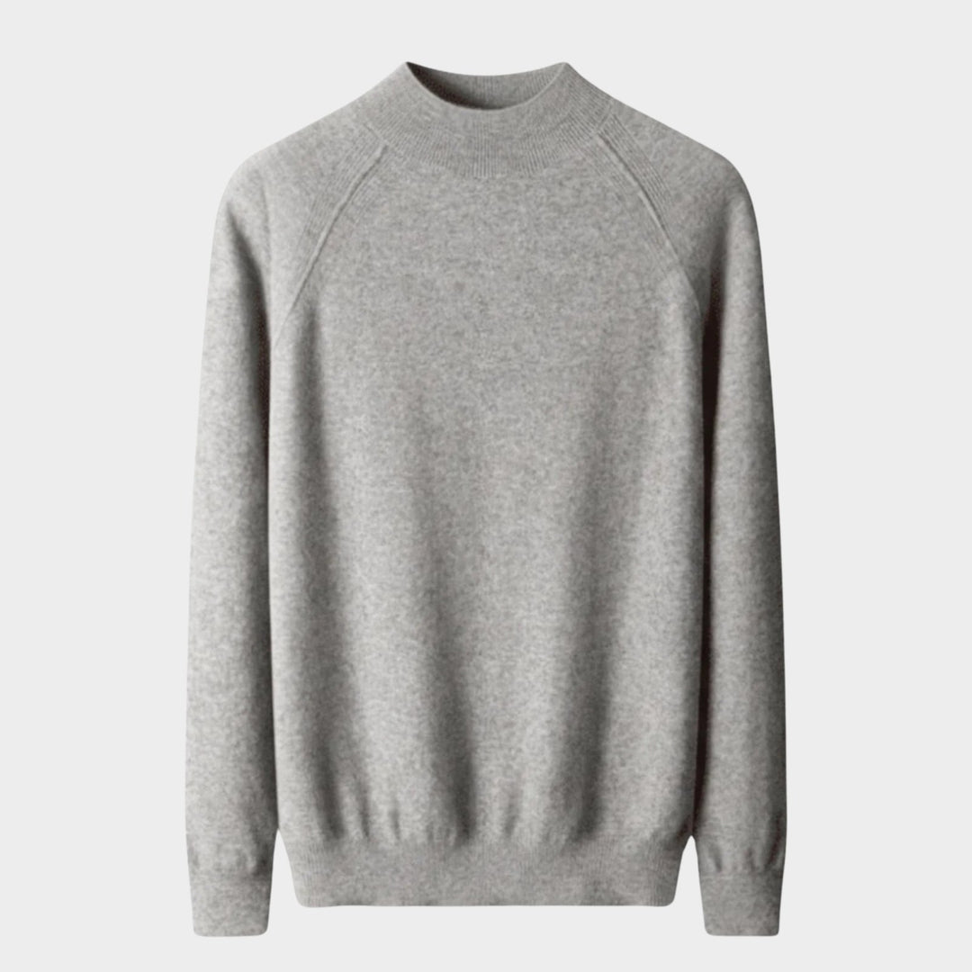 Rowan – Cashmere Wool Mock Neck Sweater - Hilltop Nord