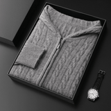 Bayridge - Cashmere Wool Cable Knit Hoodie - Hilltop Nord