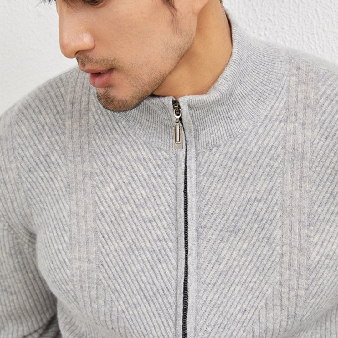Skyward – Cashmere Zip - Up Sweater - Hilltop Nord