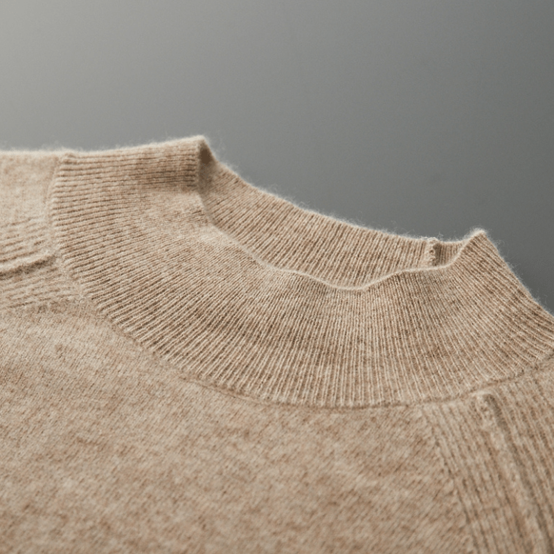 Rowan – Cashmere Wool Mock Neck Sweater - Hilltop Nord