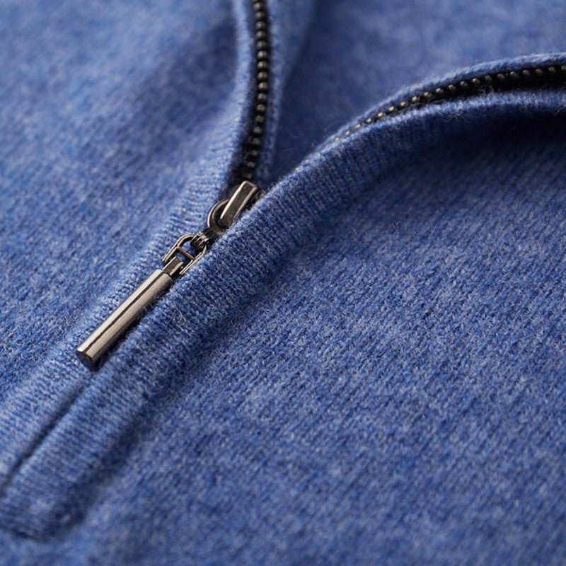 Stellan – Wool Half - Zip Sweater - Hilltop Nord