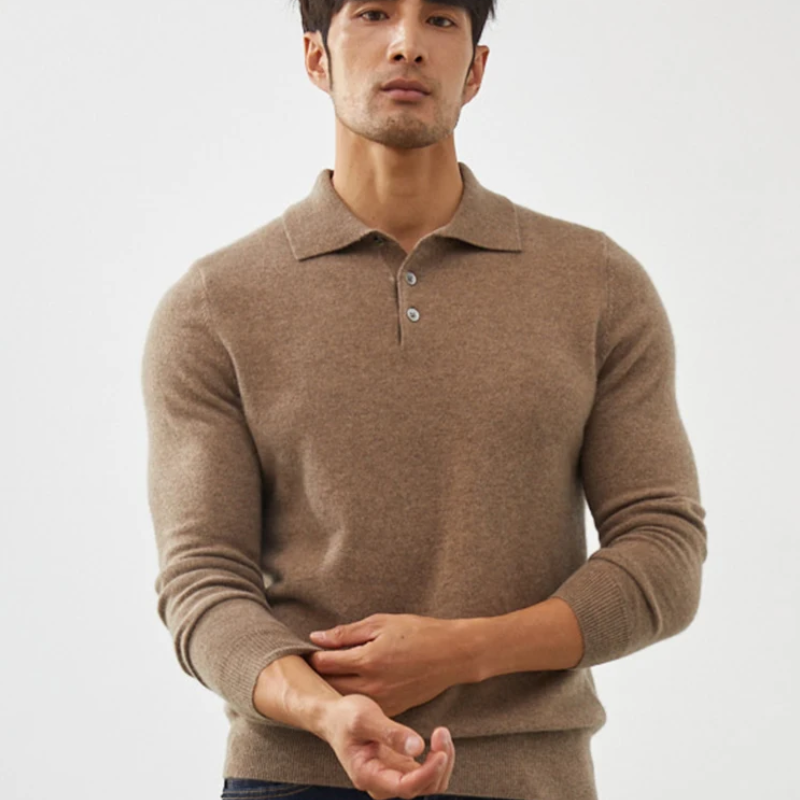 Atlas - Cashmere Polo Sweater