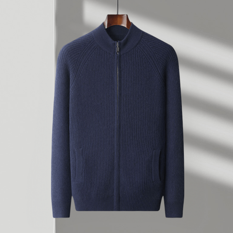 Northwood - Cashmere Wool Ribbed Jacket - Hilltop Nord