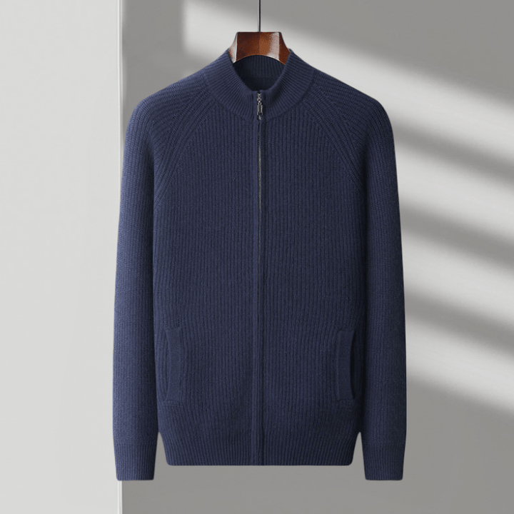 Northwood - Cashmere Wool Ribbed Jacket - Hilltop Nord