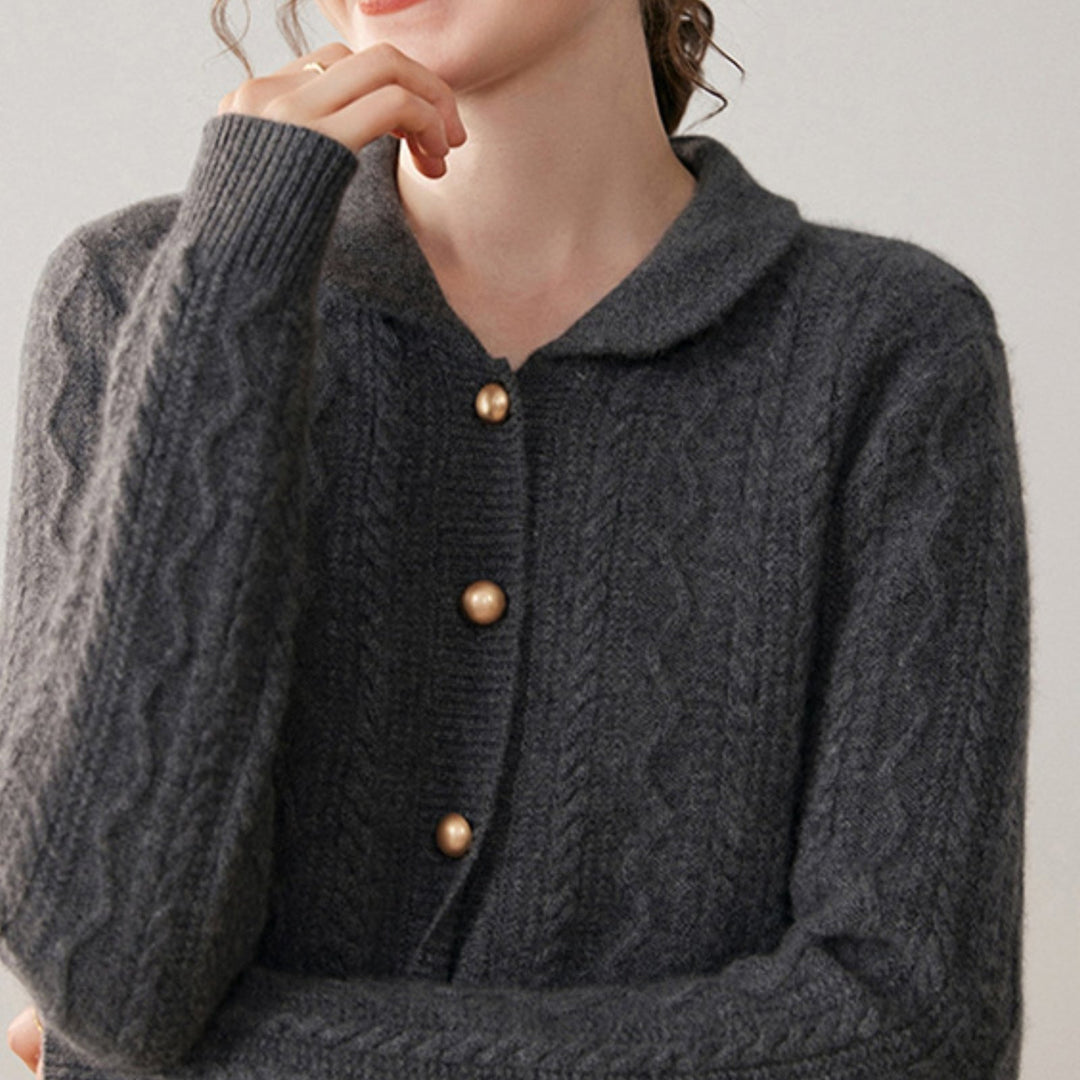 Wavecrest – Cashmere Wool Cardigan - Hilltop Nord