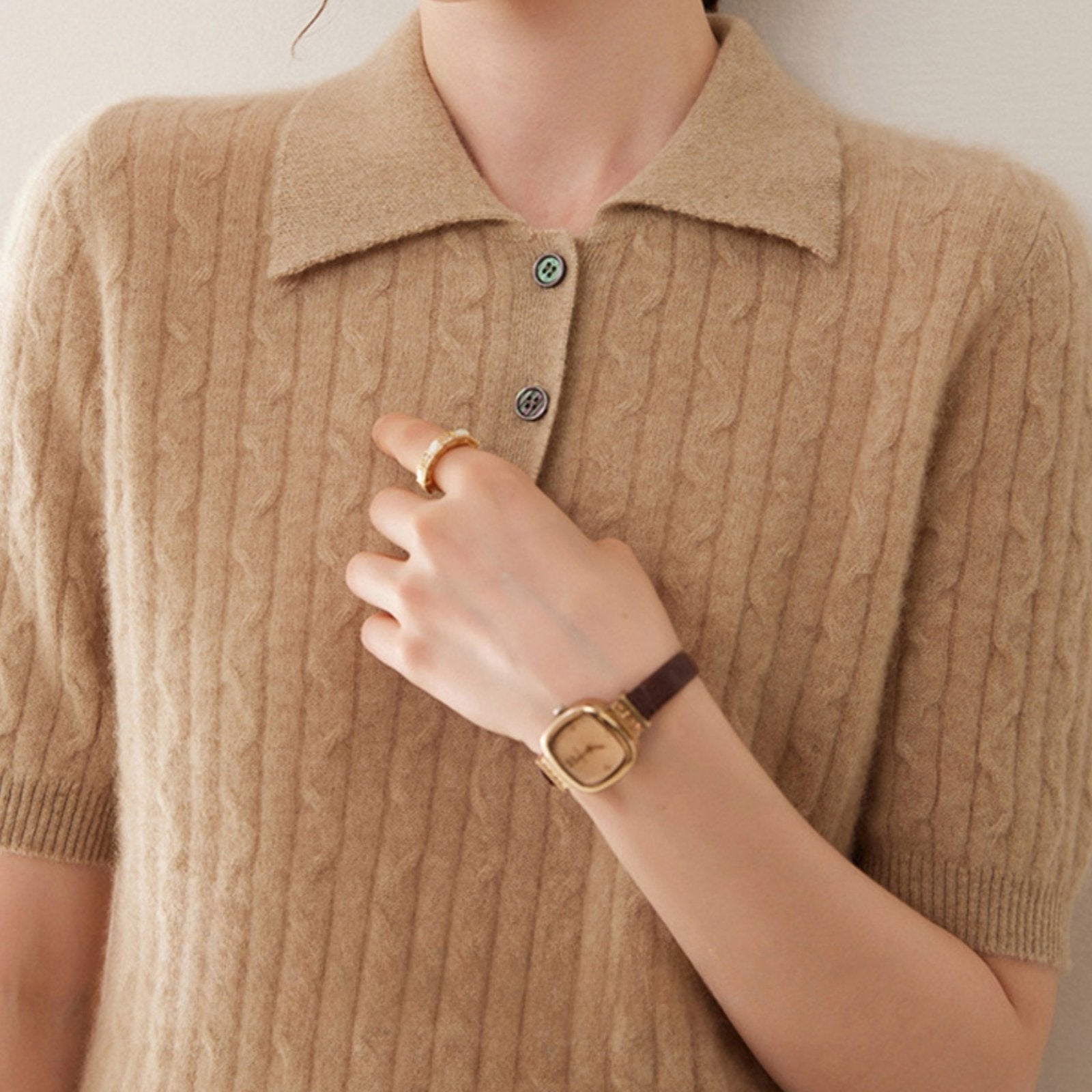 Solstice – Cashmere Wool Polo - Hilltop Nord