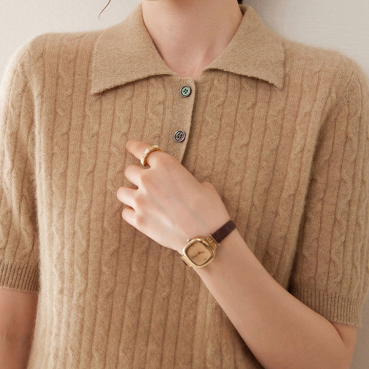 Solstice – Cashmere Wool Polo - Hilltop Nord