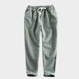 Rivo – Ramie Cropped Pants - Hilltop Nord