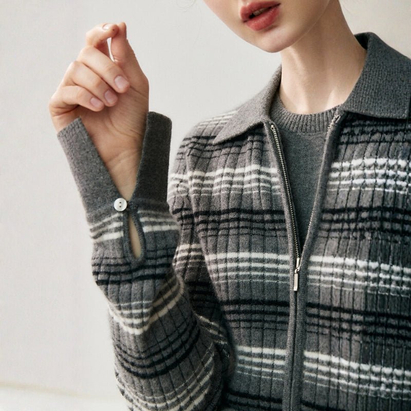 Hearthline – Cashmere Wool Cardigan - Hilltop Nord