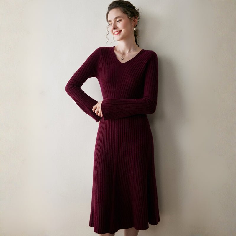 Fjordline – Cashmere Wool Dress - Hilltop Nord