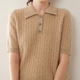 Solstice – Cashmere Wool Polo - Hilltop Nord