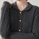 Wavecrest – Cashmere Wool Cardigan - Hilltop Nord