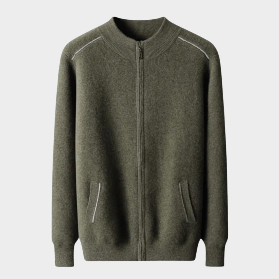 Ridgeway - Cashmere Wool Zip Jacket - Hilltop Nord