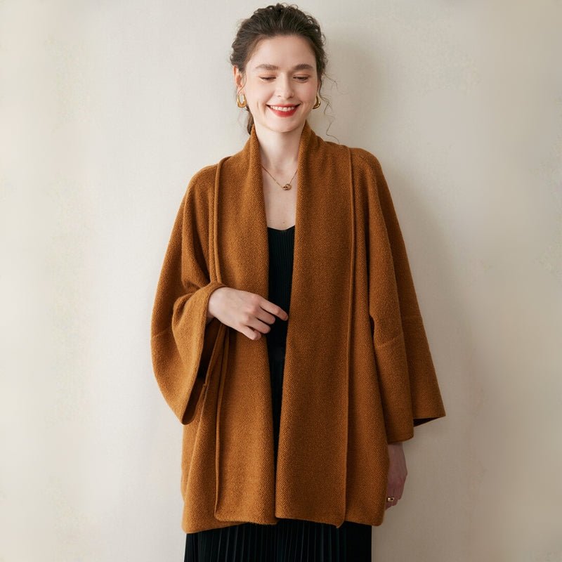 Valeharbor – Cashmere Wool Shawl Coat - Hilltop Nord