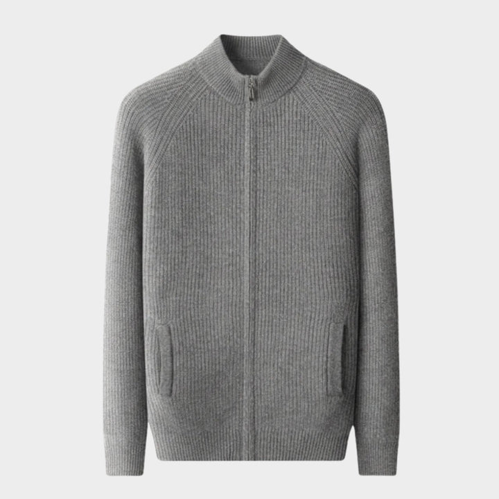 Northwood - Cashmere Wool Ribbed Jacket - Hilltop Nord