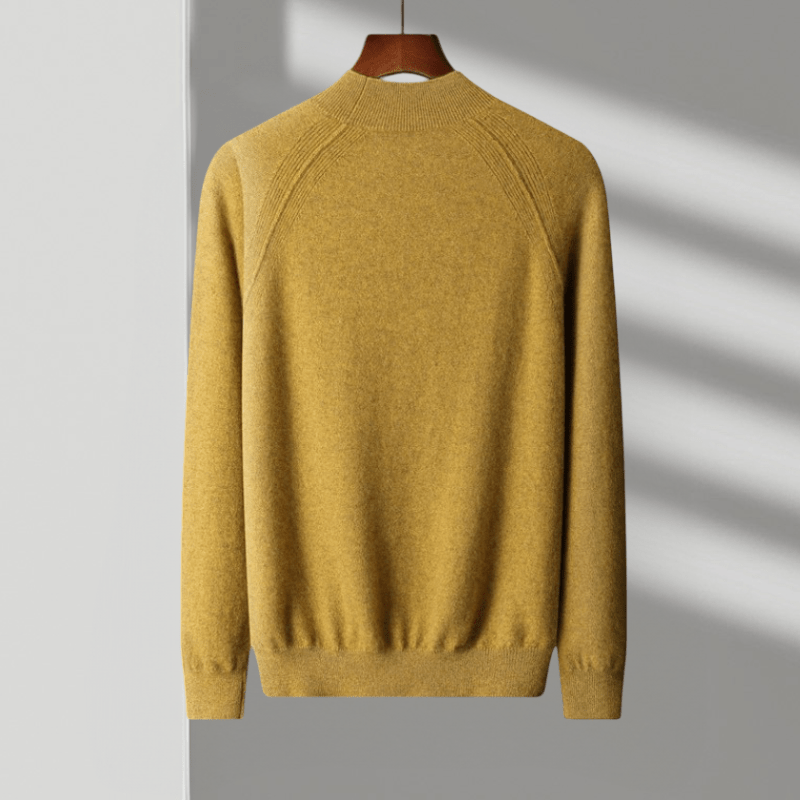 Rowan – Cashmere Wool Mock Neck Sweater - Hilltop Nord