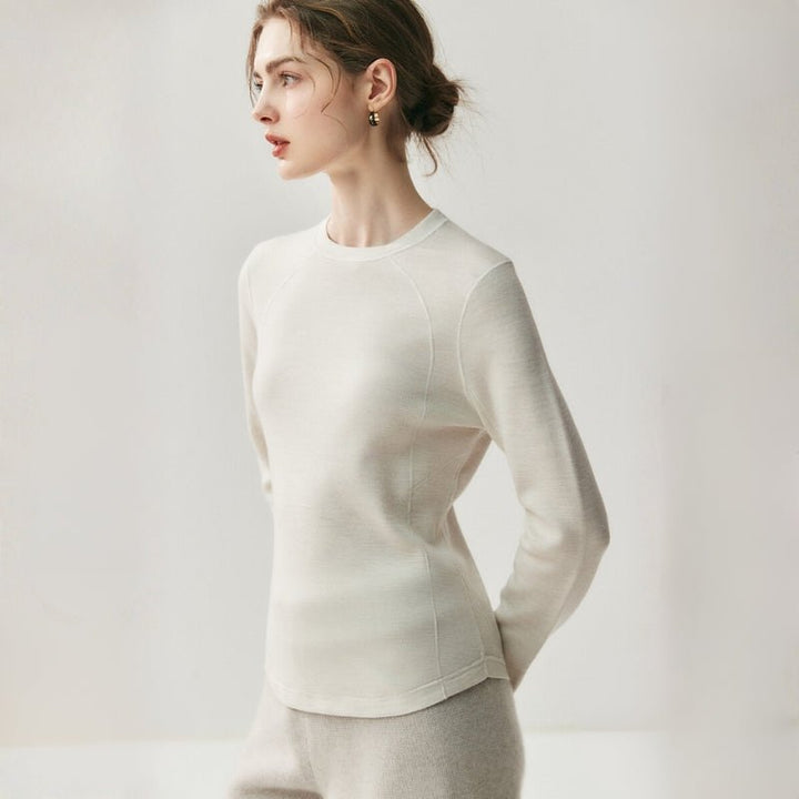 Brooklane – Wool Long - Sleeve Top - Hilltop Nord