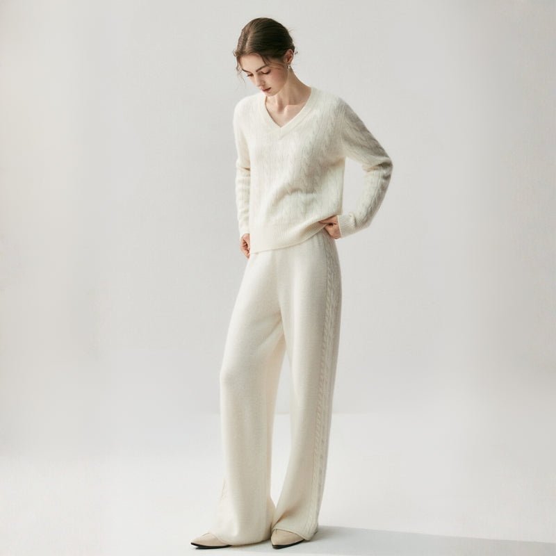 Slopehaven – Cashmere Wool Pants - Hilltop Nord