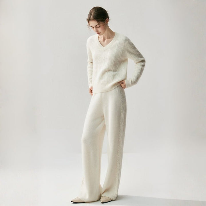 Slopehaven – Cashmere Wool Pants - Hilltop Nord