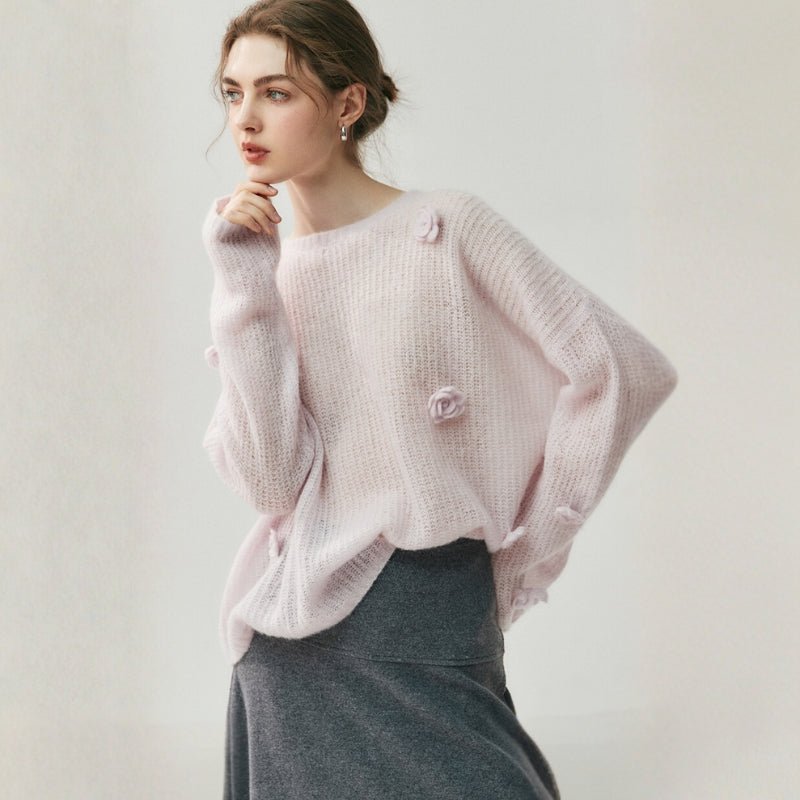 Frostpetal – Cashmere Wool Sweater - Hilltop Nord