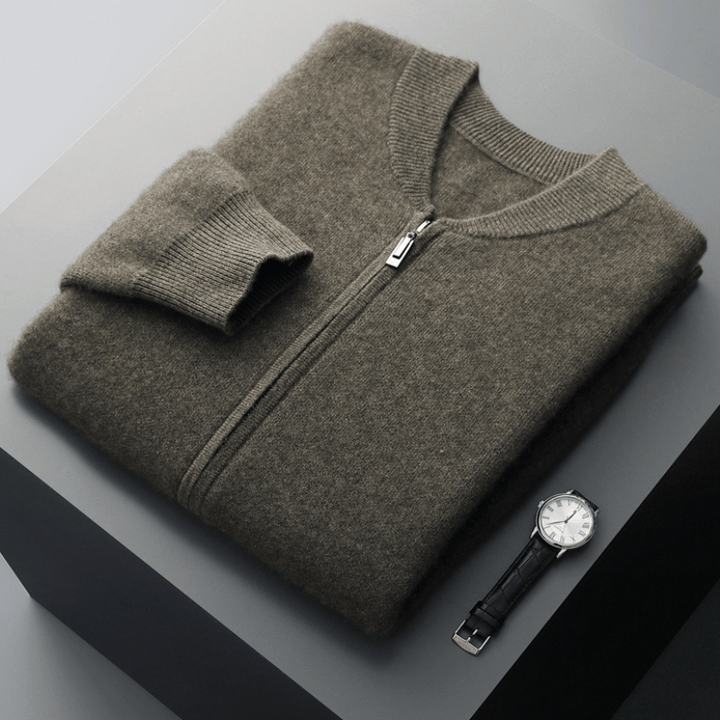 Fairmont - Wool Zip Cardigan - Hilltop Nord