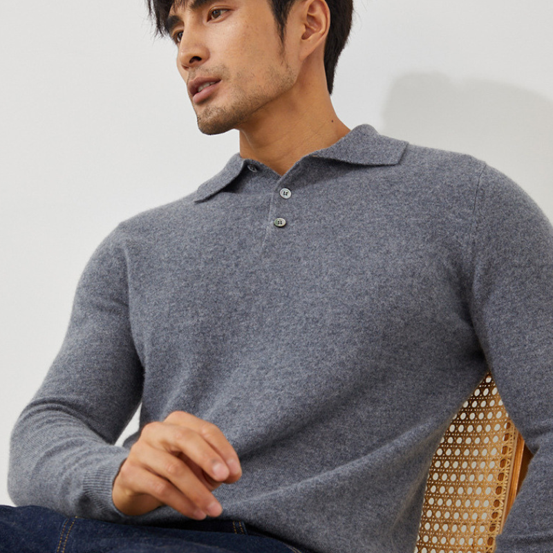 Atlas - Cashmere Polo Sweater