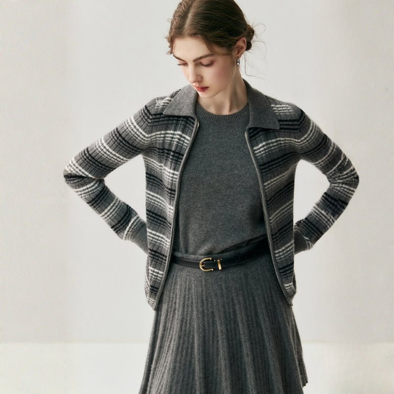 Hearthline – Cashmere Wool Cardigan - Hilltop Nord