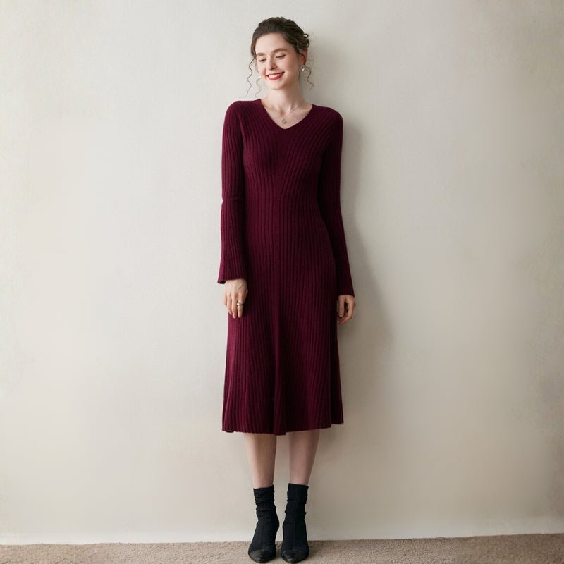 Fjordline – Cashmere Wool Dress - Hilltop Nord