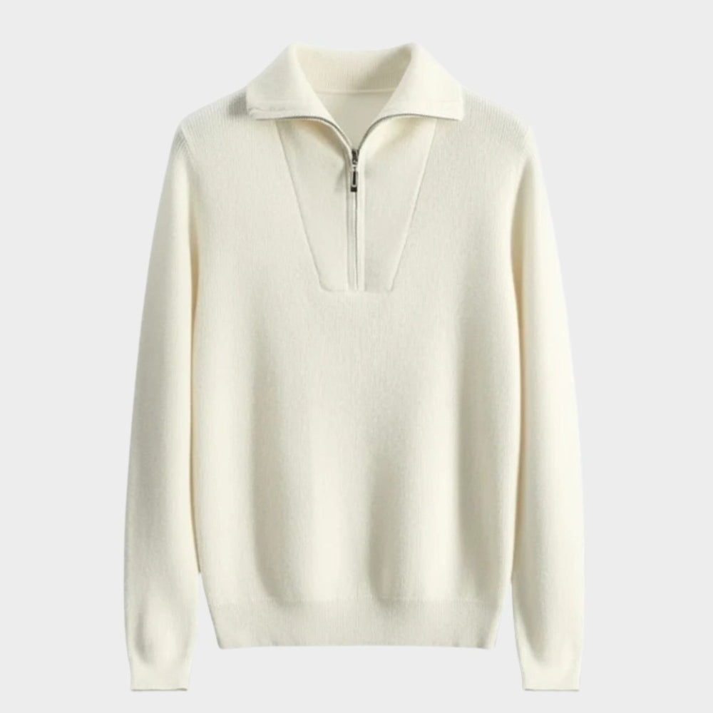 Westford - Cashmere Wool Half - Zip Sweater - Hilltop Nord