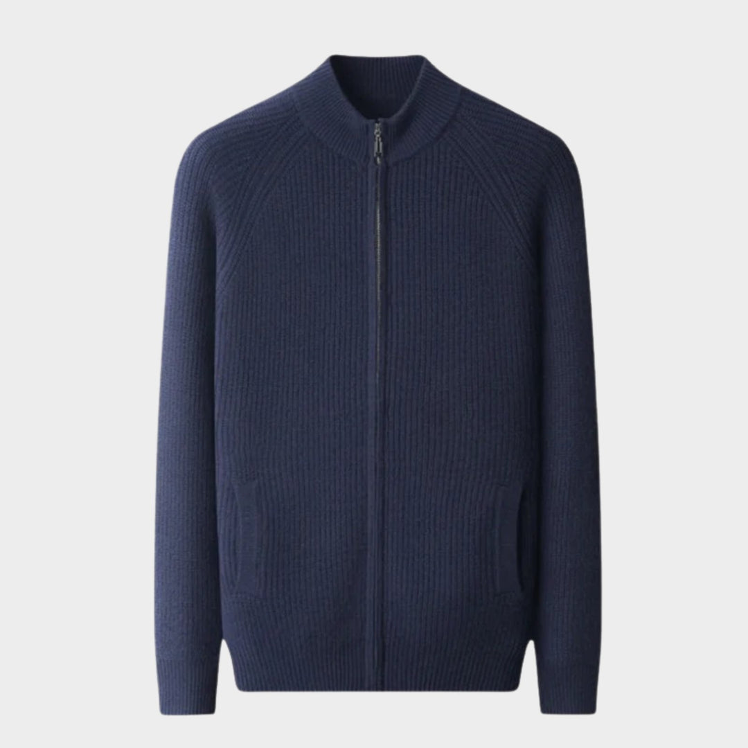 Northwood - Cashmere Wool Ribbed Jacket - Hilltop Nord