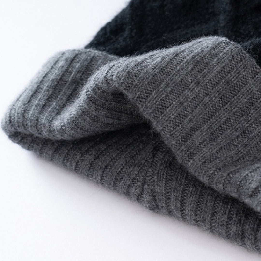 DiamondDrift – Cashmere Wool Beanie - Hilltop Nord