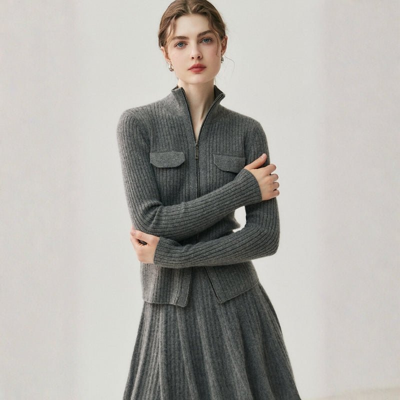 Calista – Cashmere Wool Cardigan - Hilltop Nord