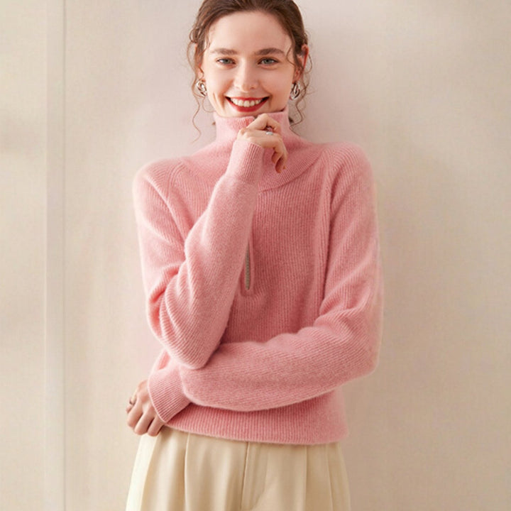 Willowblend – Wool Quarter - Zip Sweater - Hilltop Nord