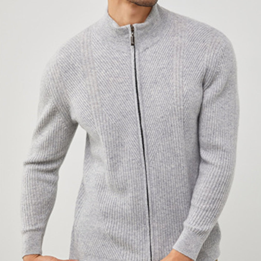 Skyward – Cashmere Zip - Up Sweater - Hilltop Nord