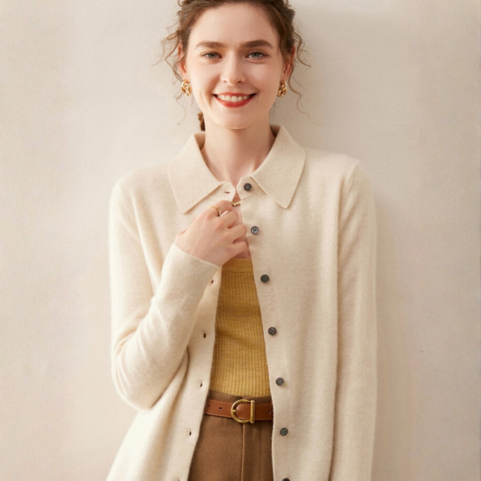 Embercliff – Cashmere Wool Cardigan - Hilltop Nord